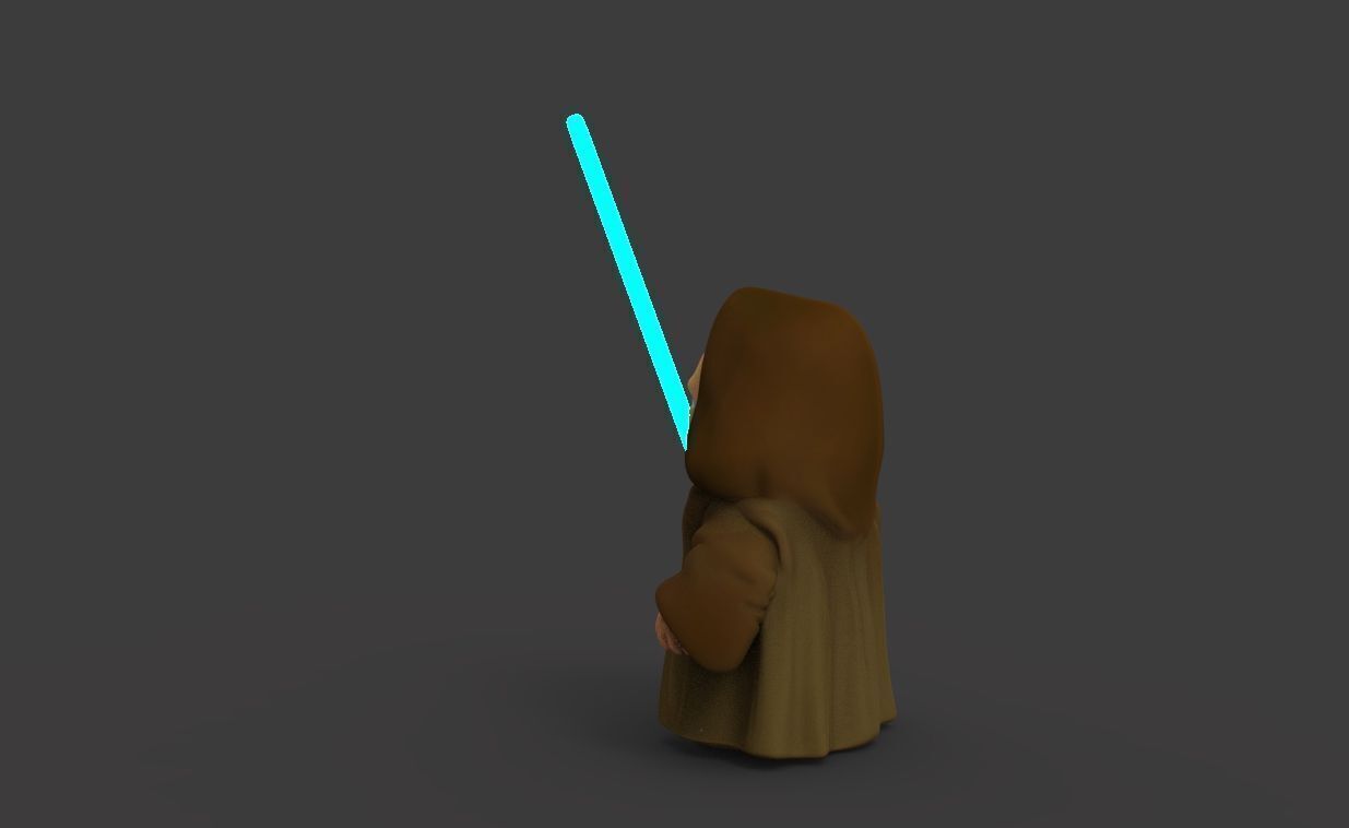 Baby Obiwan 3D print model_7