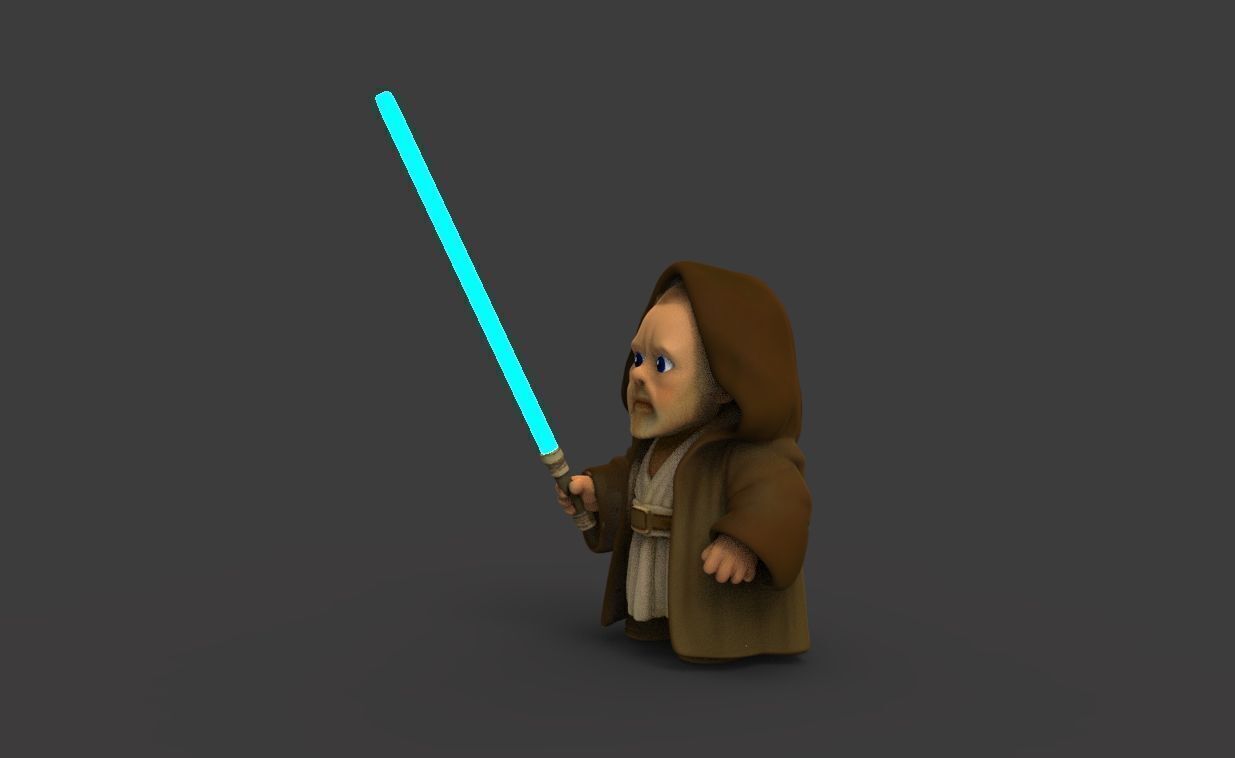 Baby Obiwan 3D print model_5