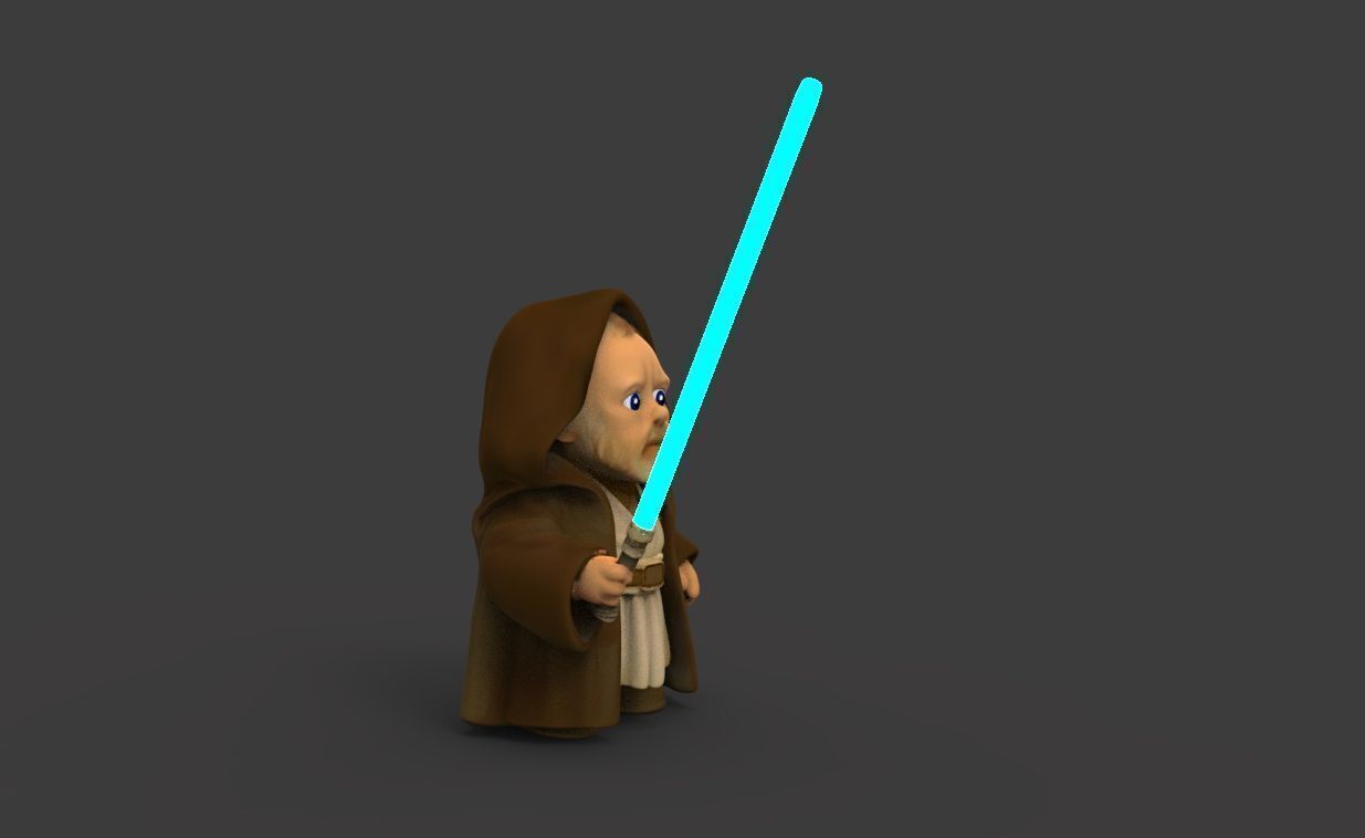 Baby Obiwan 3D print model_10