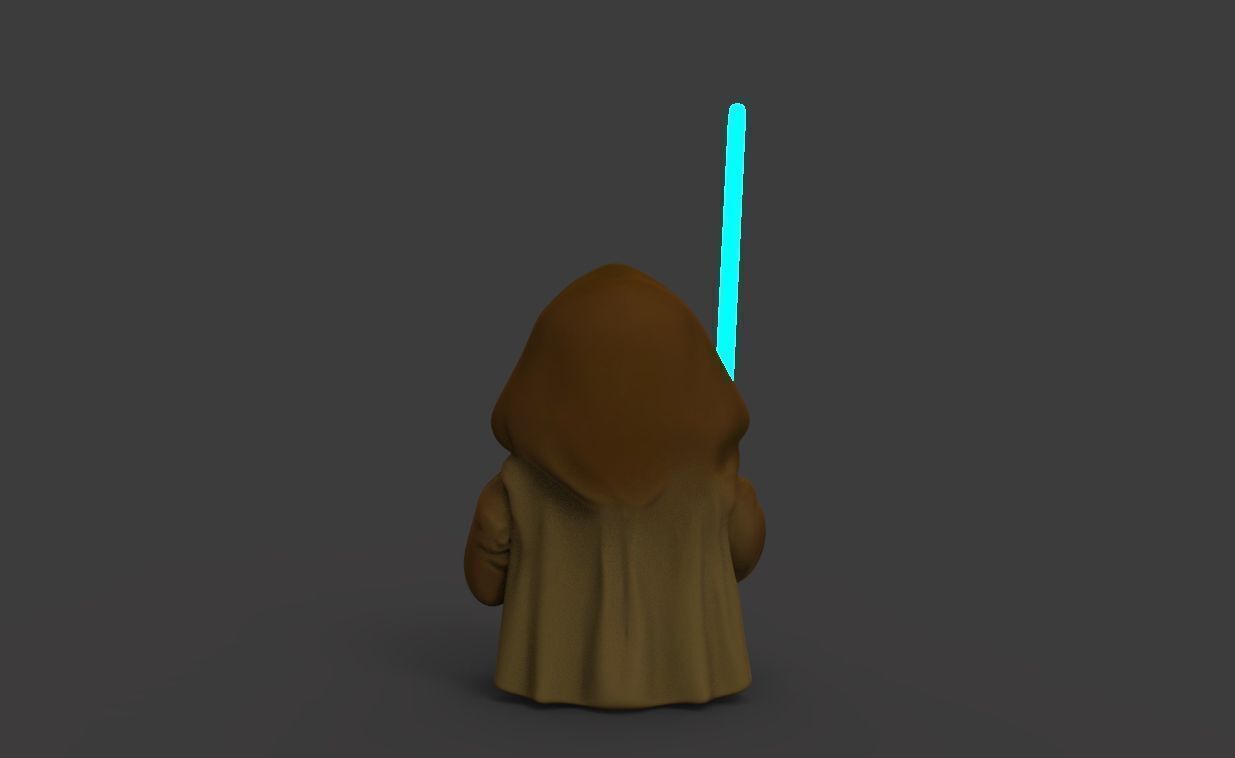 Baby Obiwan 3D print model_2