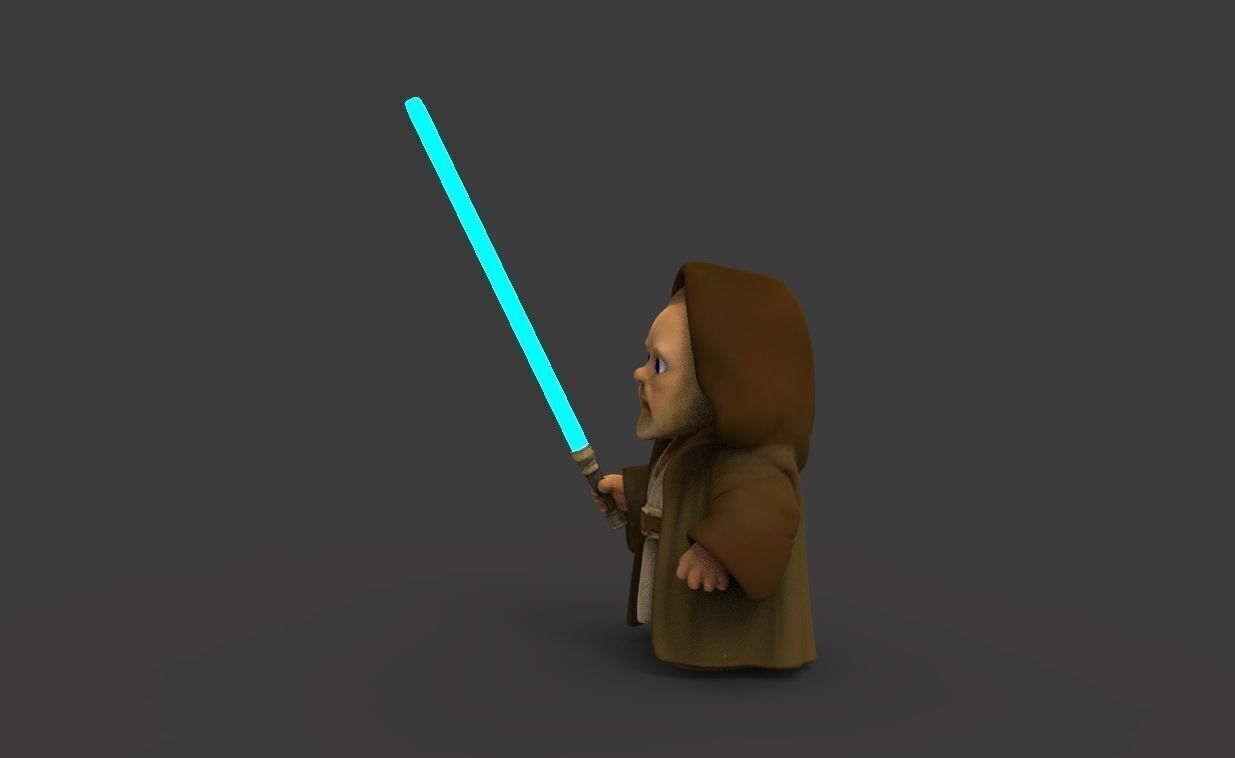 Baby Obiwan 3D print model_6