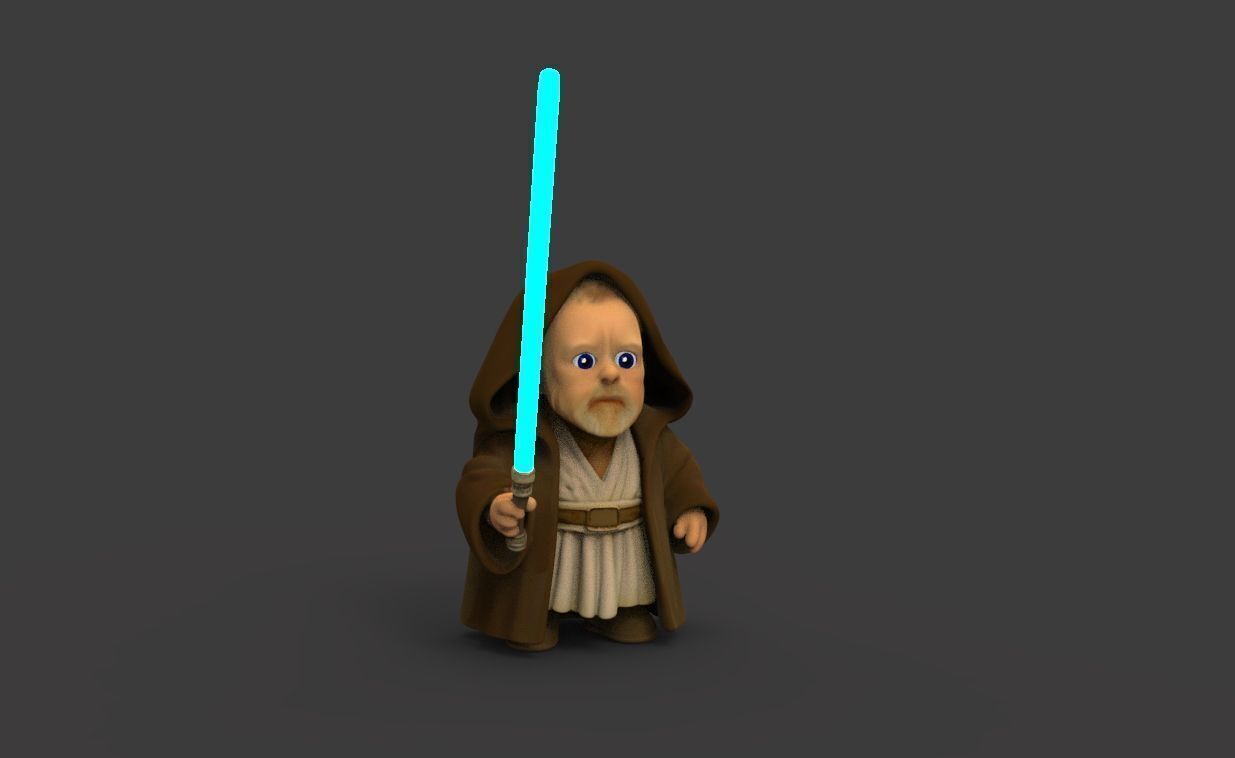 Baby Obiwan 3D print model_1