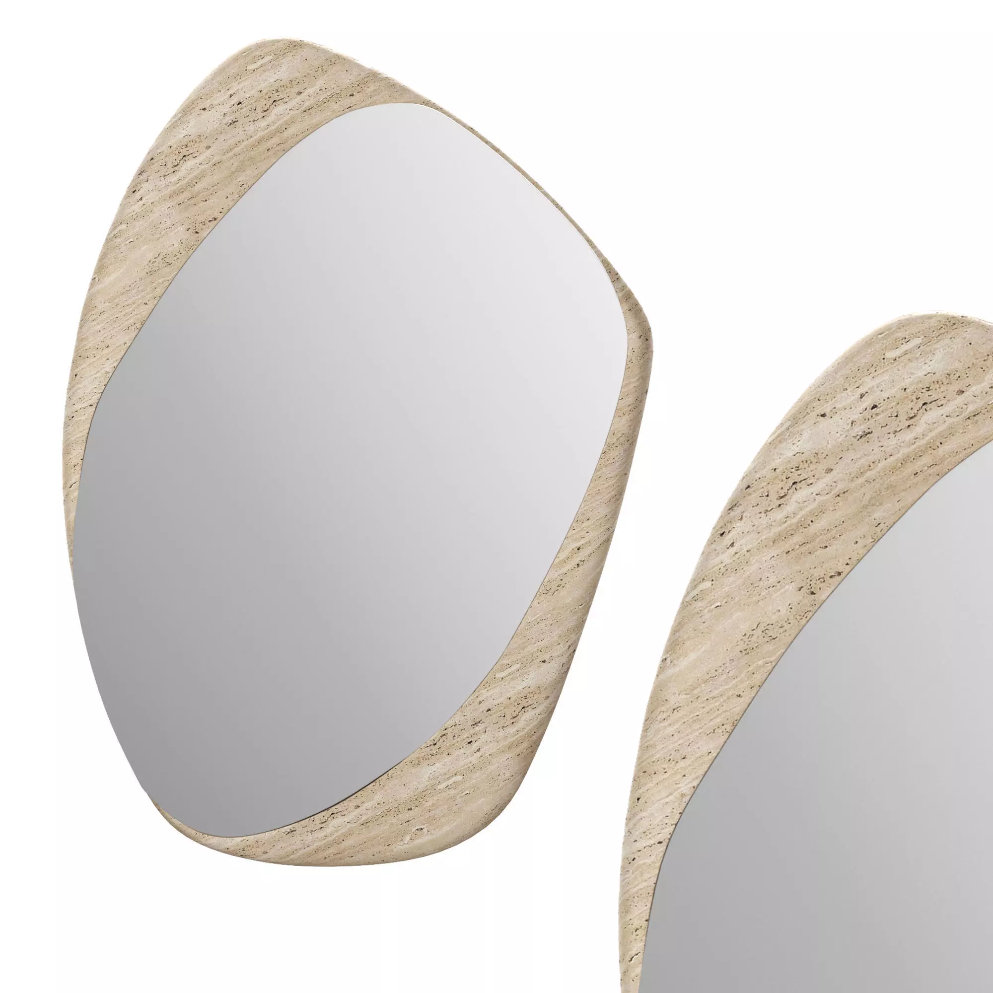 KIRA TRAVERTINE MIRROR LARGE 3D model