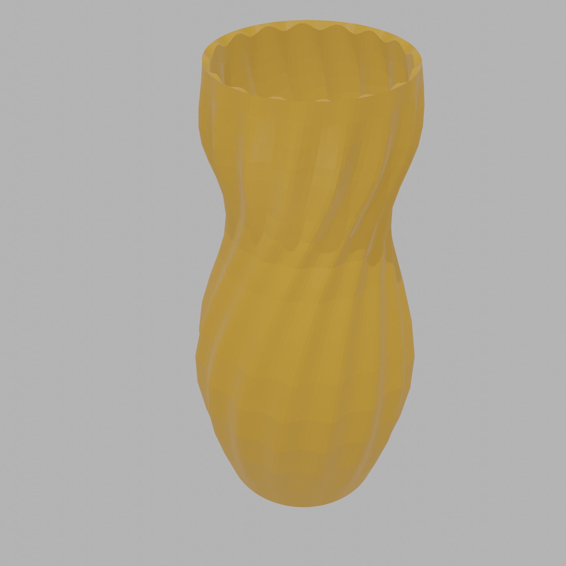 Faceted Hourglass Vase 3D Printable Files 3D print model_4
