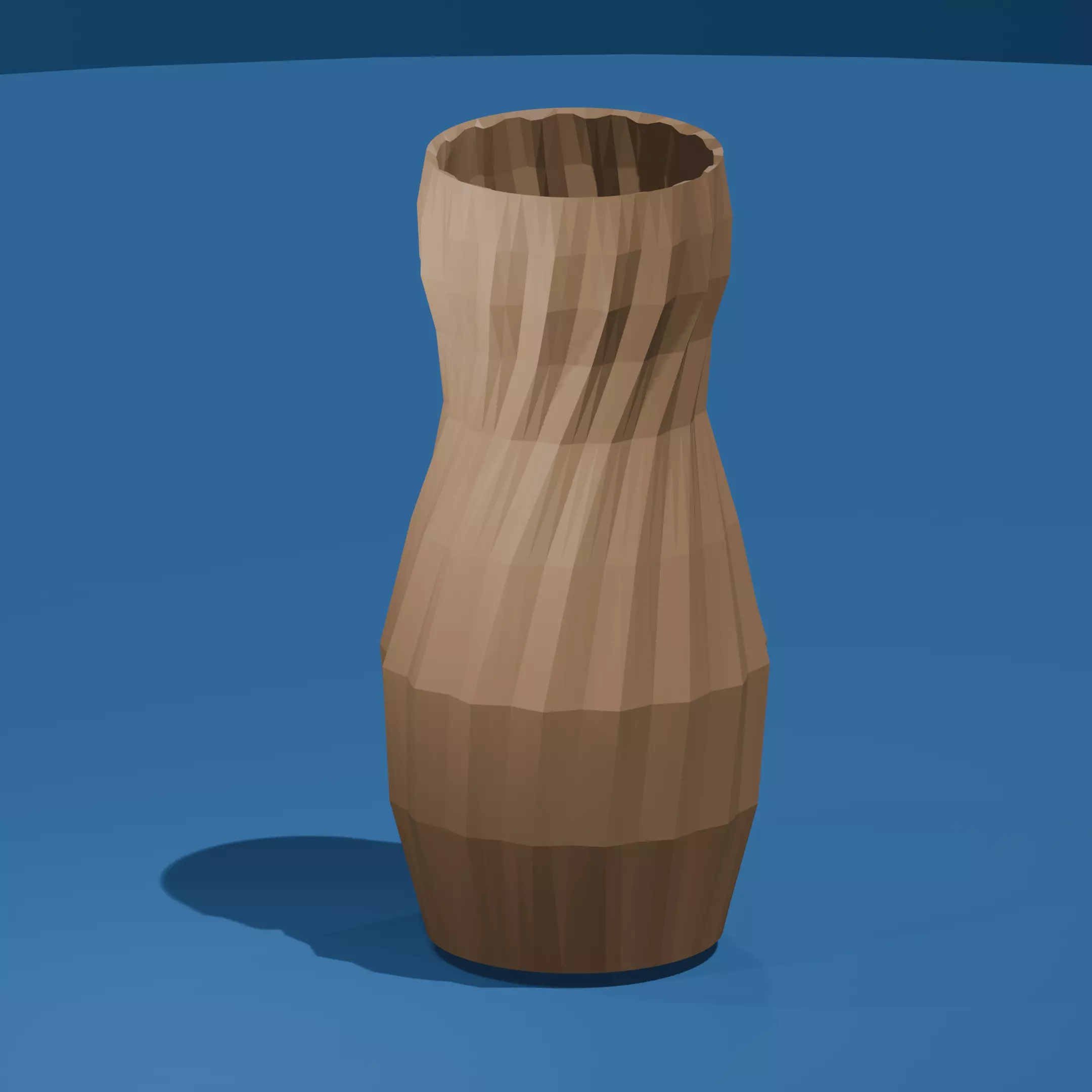 Faceted Hourglass Vase 3D Printable Files 3D print model_0