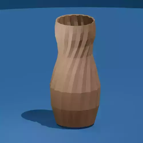 Faceted Hourglass Vase 3D Printable Files