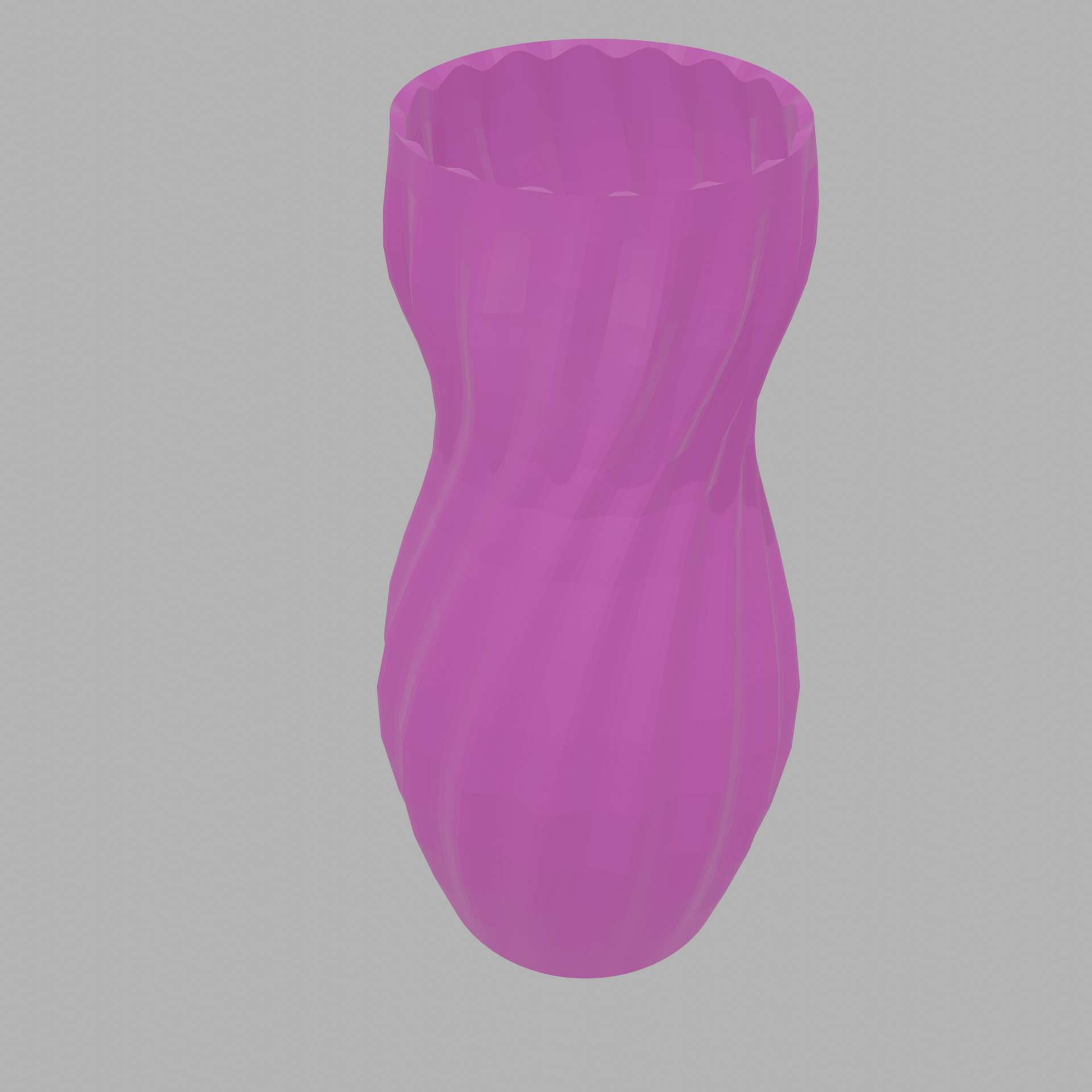 Faceted Hourglass Vase 3D Printable Files 3D print model_5