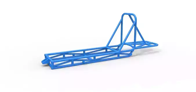 Frame of old school Front engine dragster V4 Scale 1 to 25