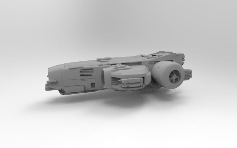 sci-fi spaceship 3D print model_2