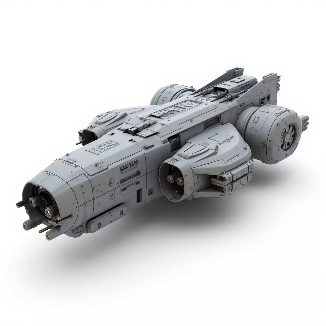 sci-fi spaceship 3D print model_0