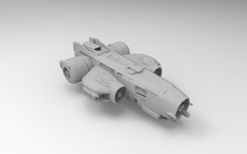 sci-fi spaceship 3D print model_4