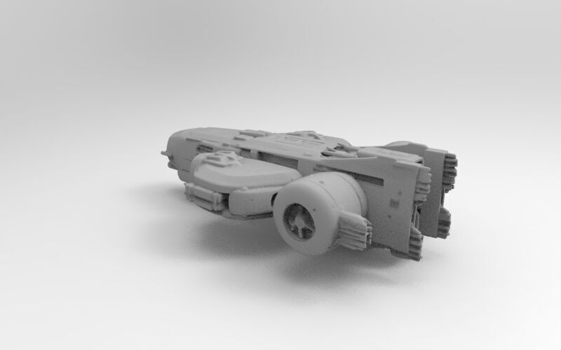 sci-fi spaceship 3D print model_1