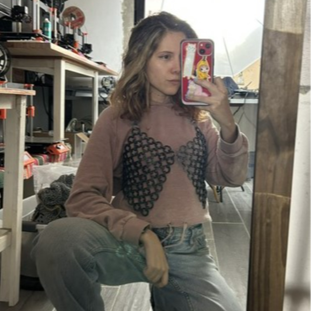 Japanese 8in2 Chainmail Lingerie Top 3D print model_4