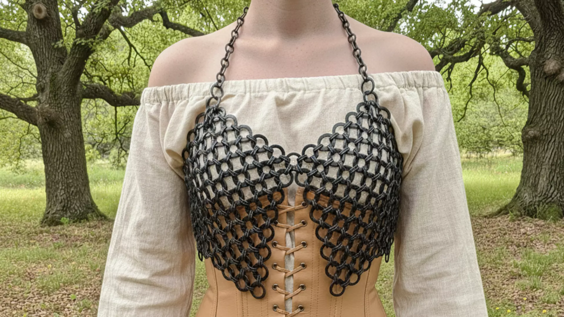Japanese 8in2 Chainmail Lingerie Top 3D print model_0