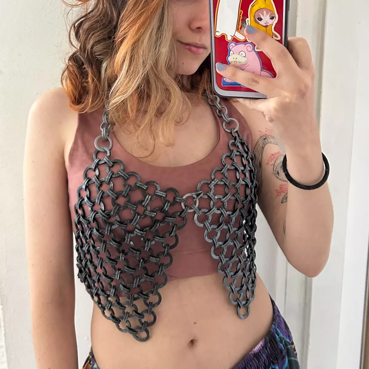 Japanese 8in2 Chainmail Lingerie Top 3D print model_3