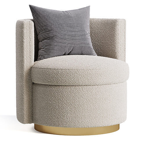Swivel Chair Amanda 3D model 5