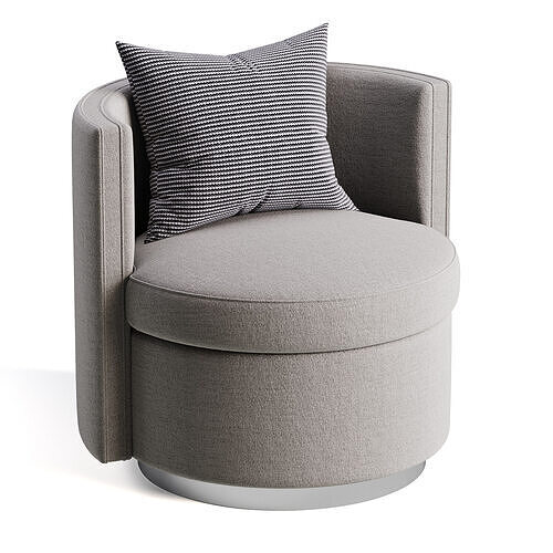 Swivel Chair Amanda 3D model 4