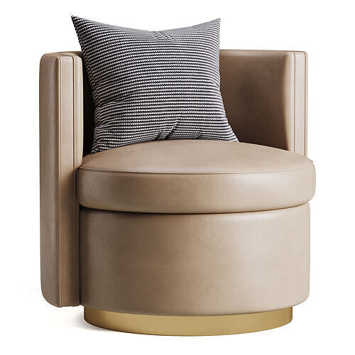 Swivel Chair Amanda 3D model 6