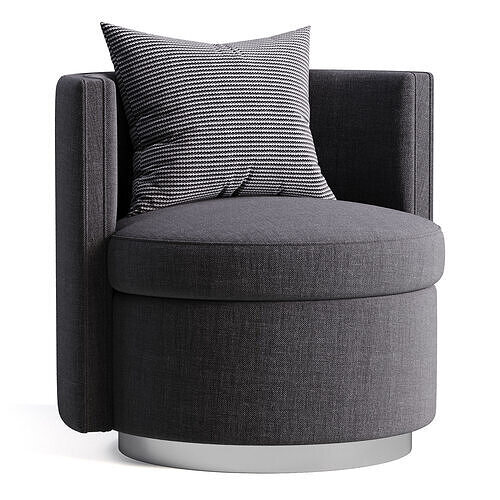 Swivel Chair Amanda 3D model 2