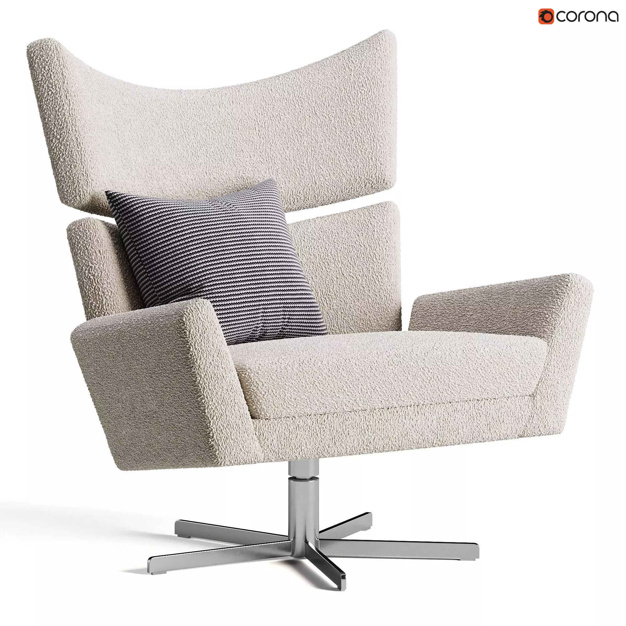 Swivel Chair Eduardo 3D model_0