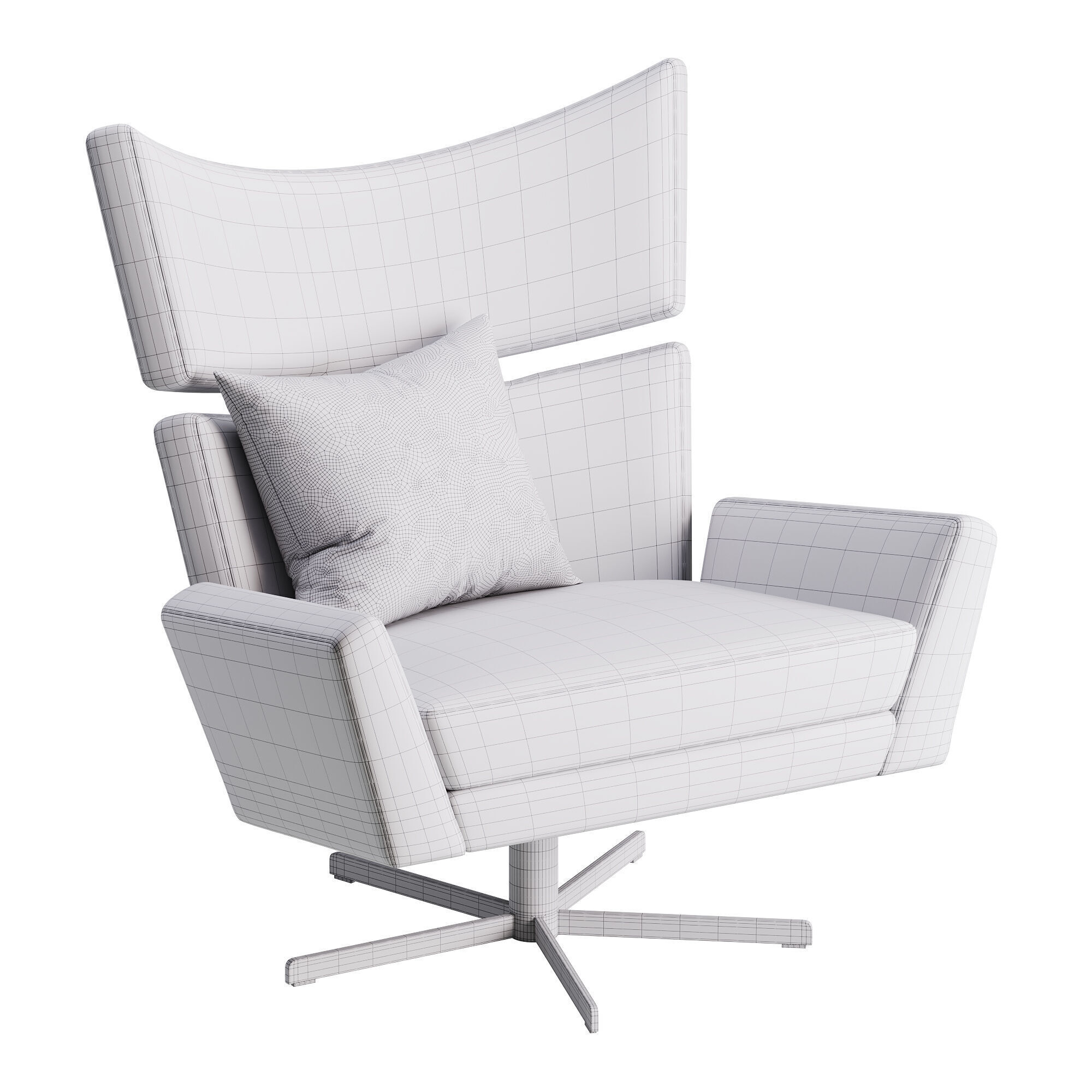 Swivel Chair Eduardo 3D model_13