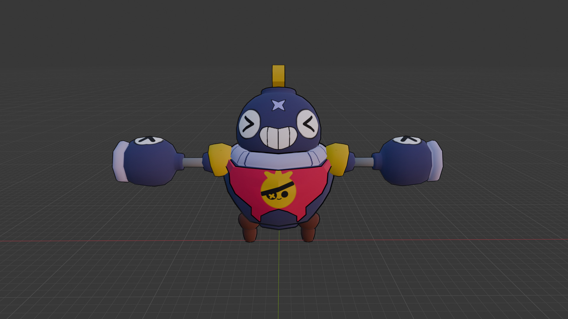 TICK FROM BRAWL STARS Low-poly 3D model_5
