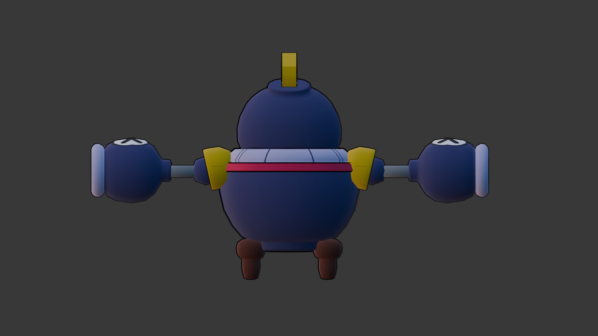 TICK FROM BRAWL STARS Low-poly 3D model_2