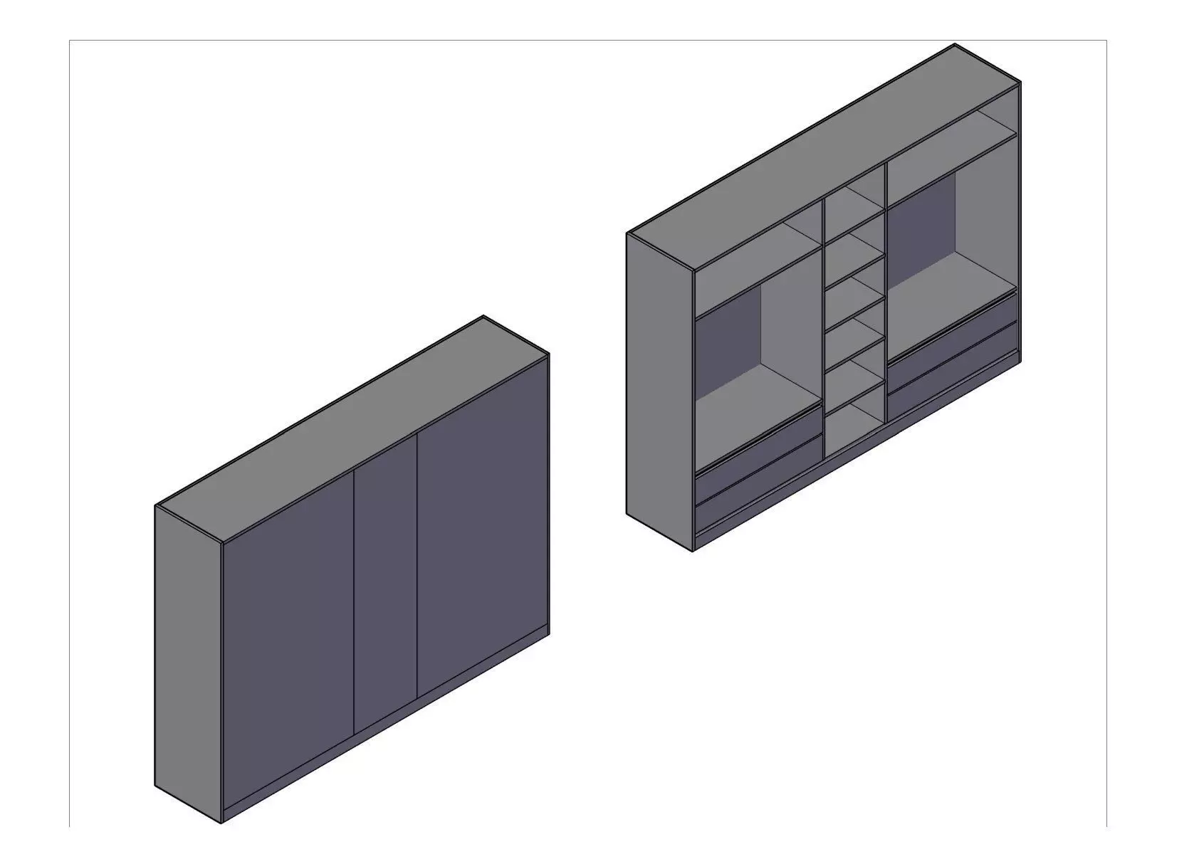Wardrobe 3D print model