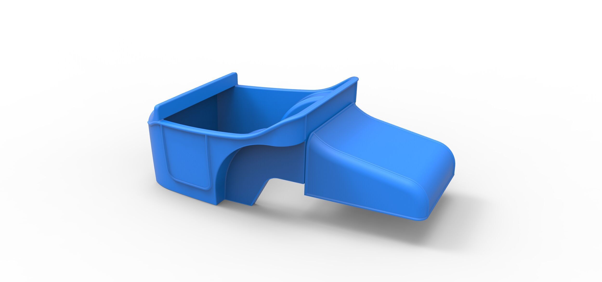 Shell of Vintage front engine dragster Version 3 Scale 1 to 25 3D print model_9