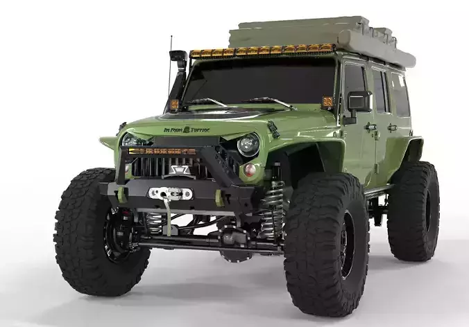 Jeep Rubicon 2018 Off Road 3D model