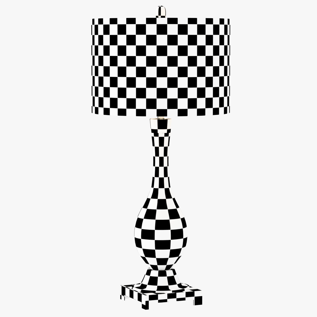 Mercury Glass Table Lamp 3D model_4