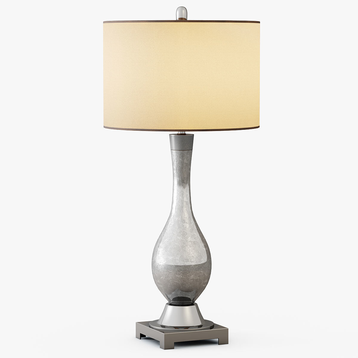 Mercury Glass Table Lamp 3D model_1