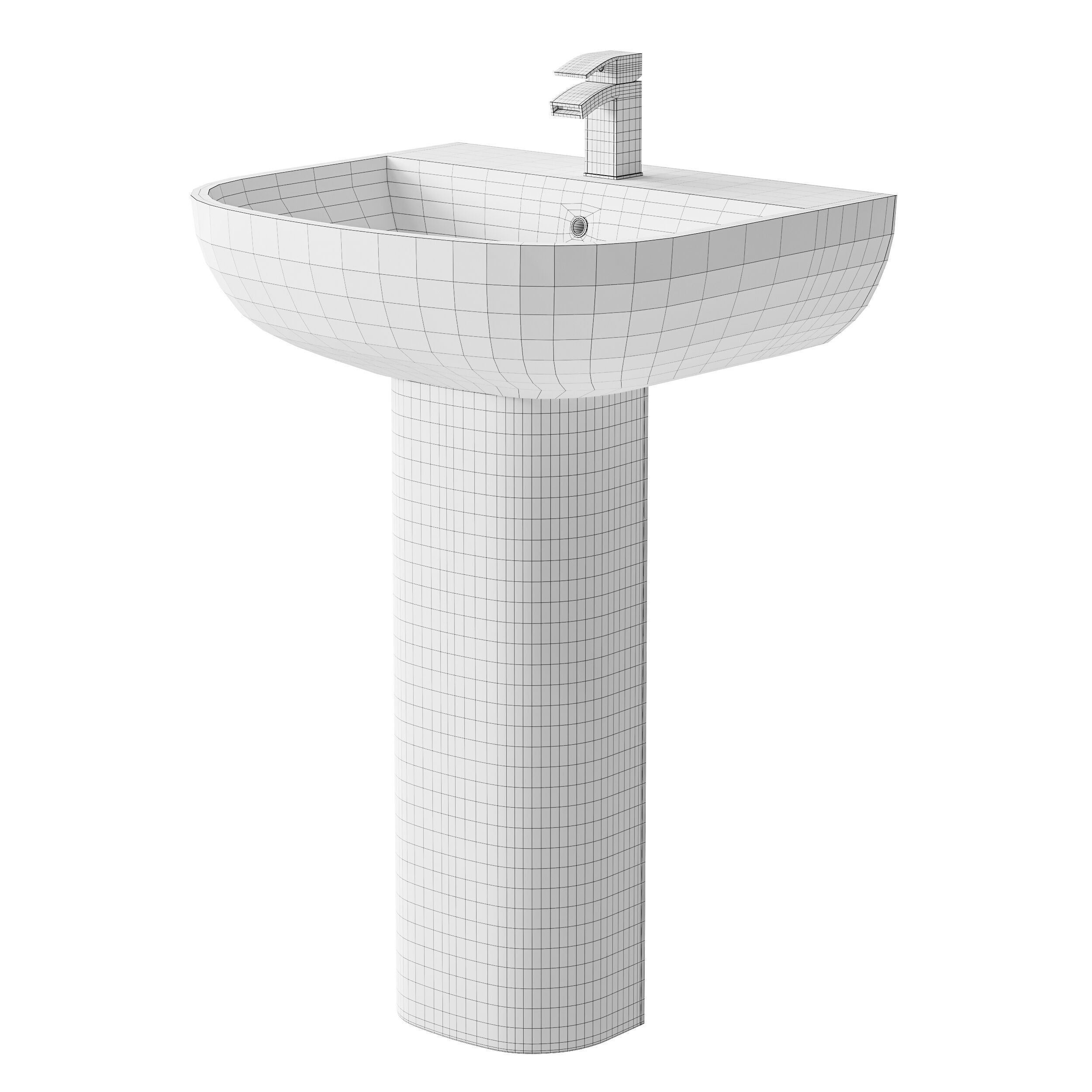 Wash Basin 3D model_13