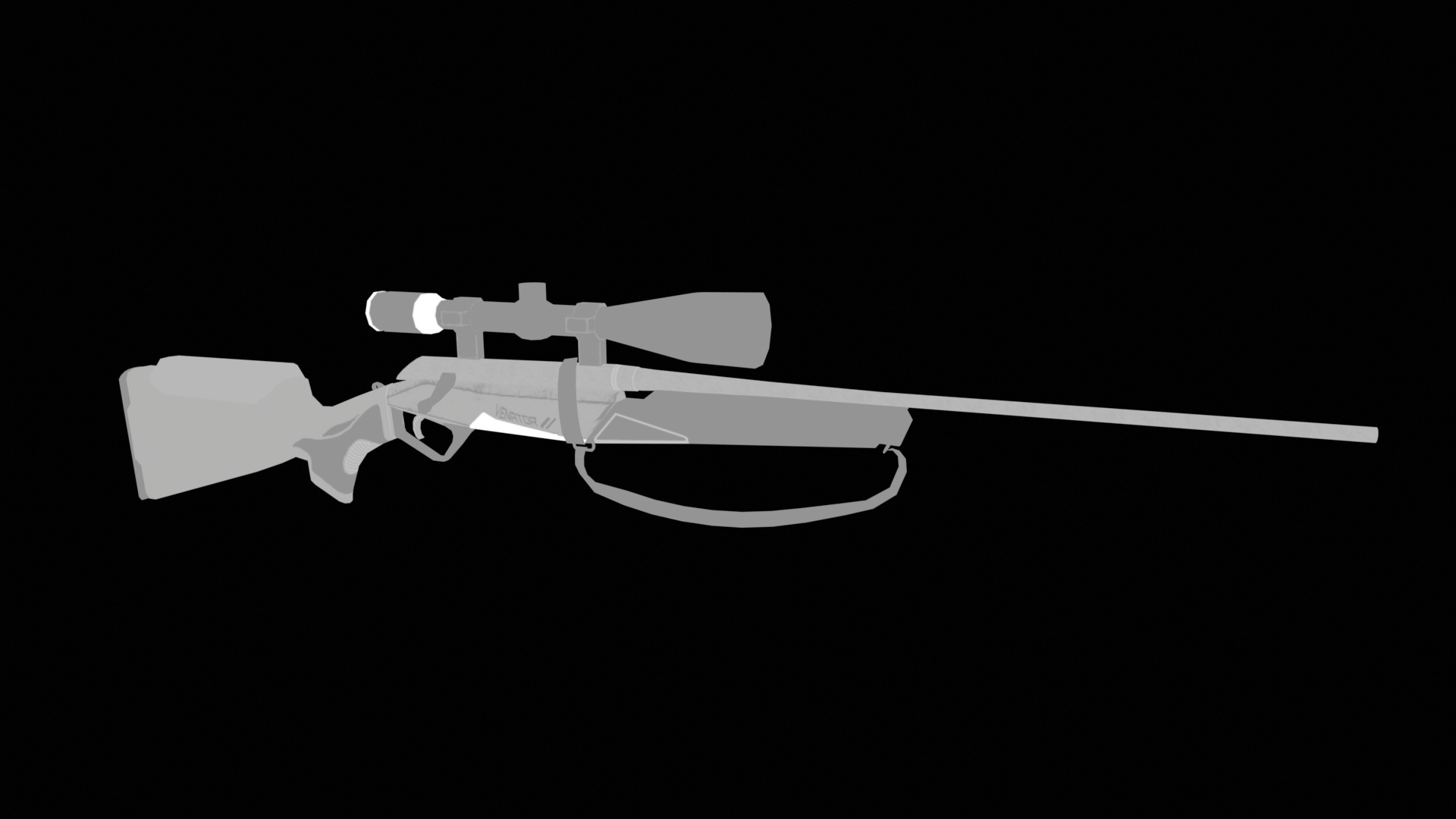 Venator Rifle Low-poly 3D model_10