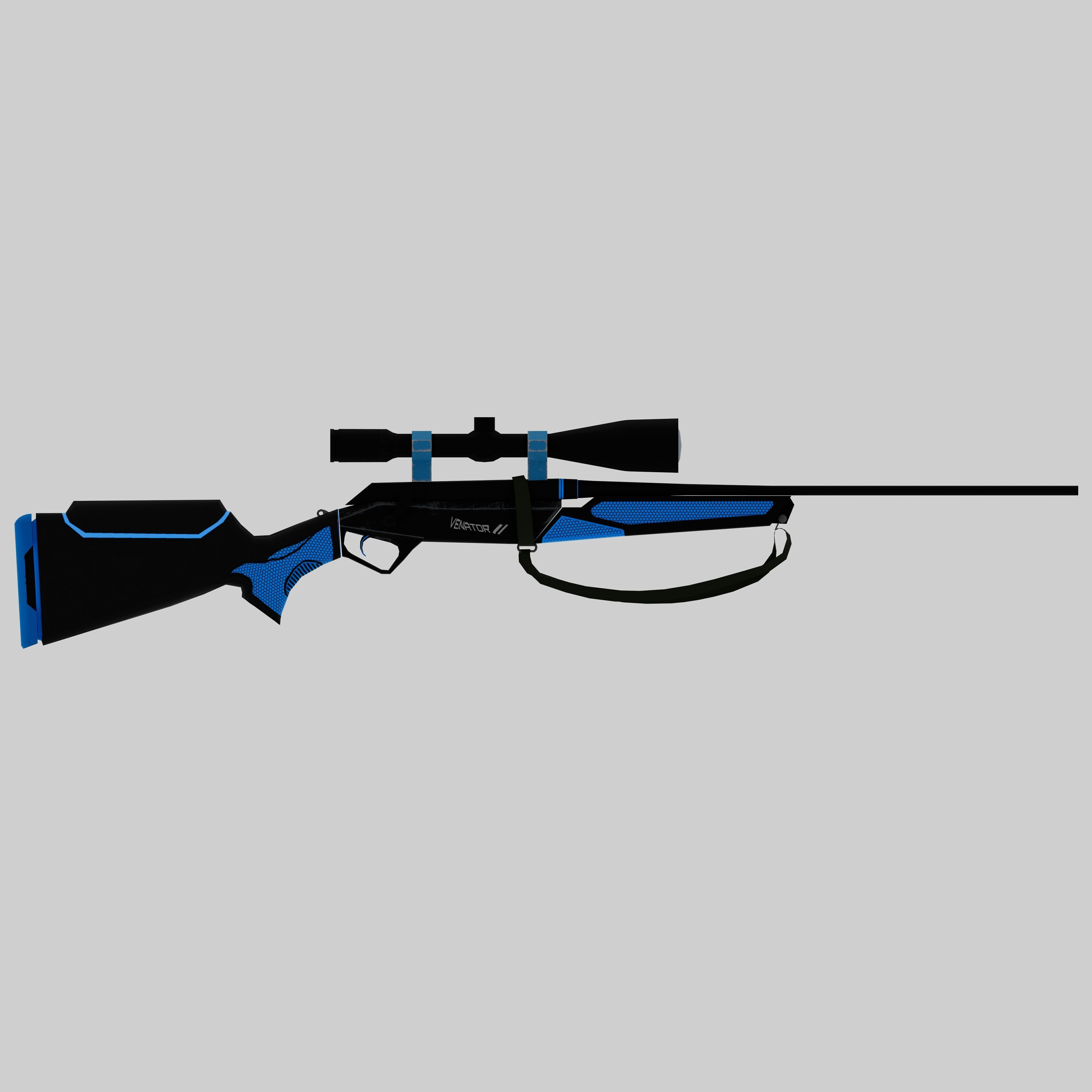 Venator Rifle Low-poly 3D model_6