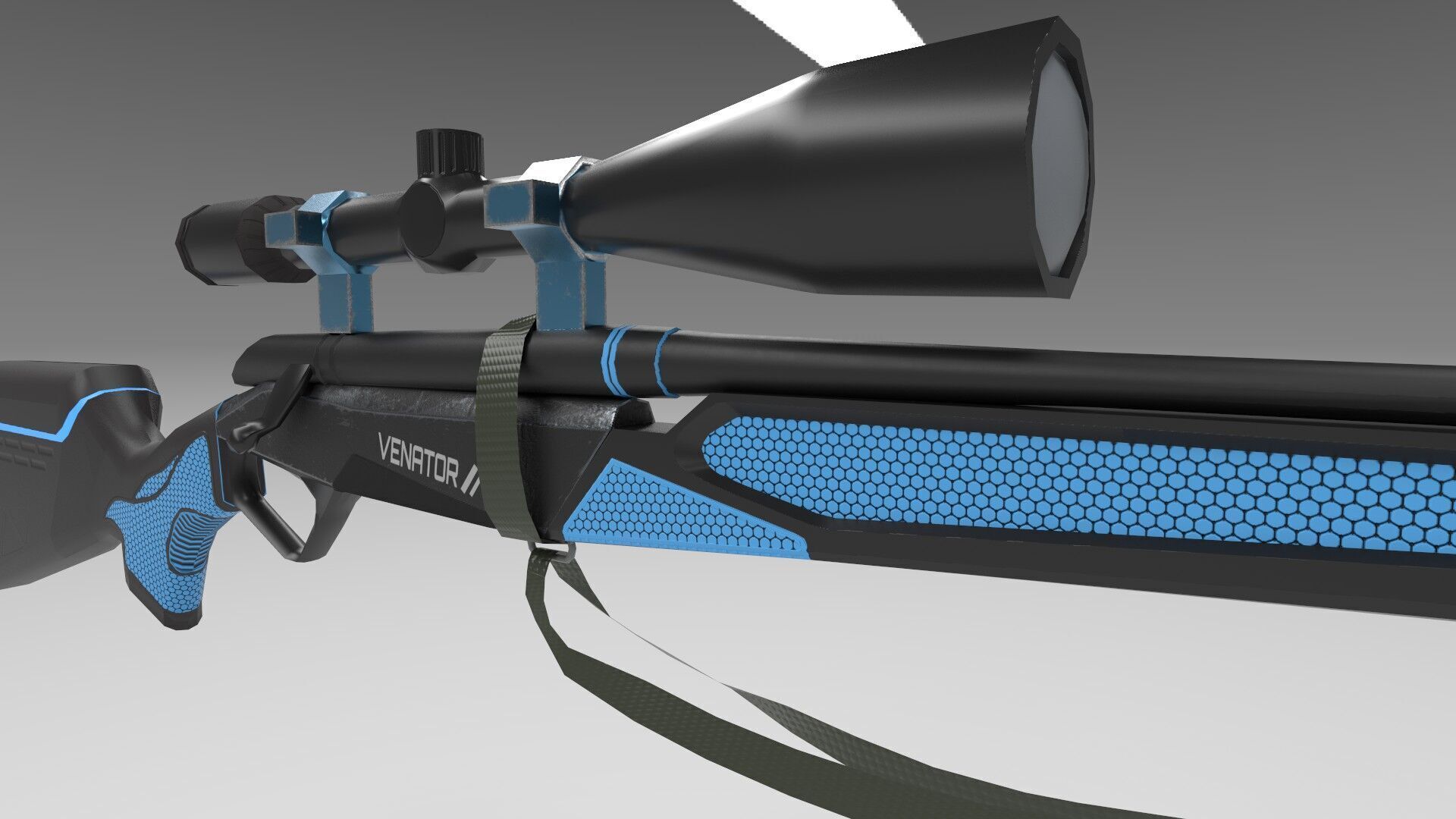 Venator Rifle Low-poly 3D model_3