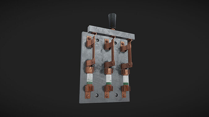 Lever 04 Low-poly 3D model