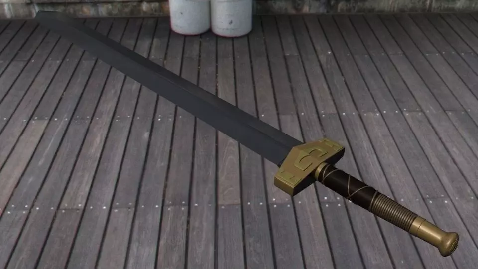 Meteor Sword Free 3D model_0