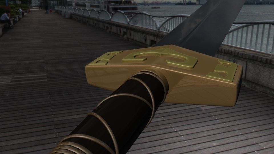 Meteor Sword Free 3D model_1