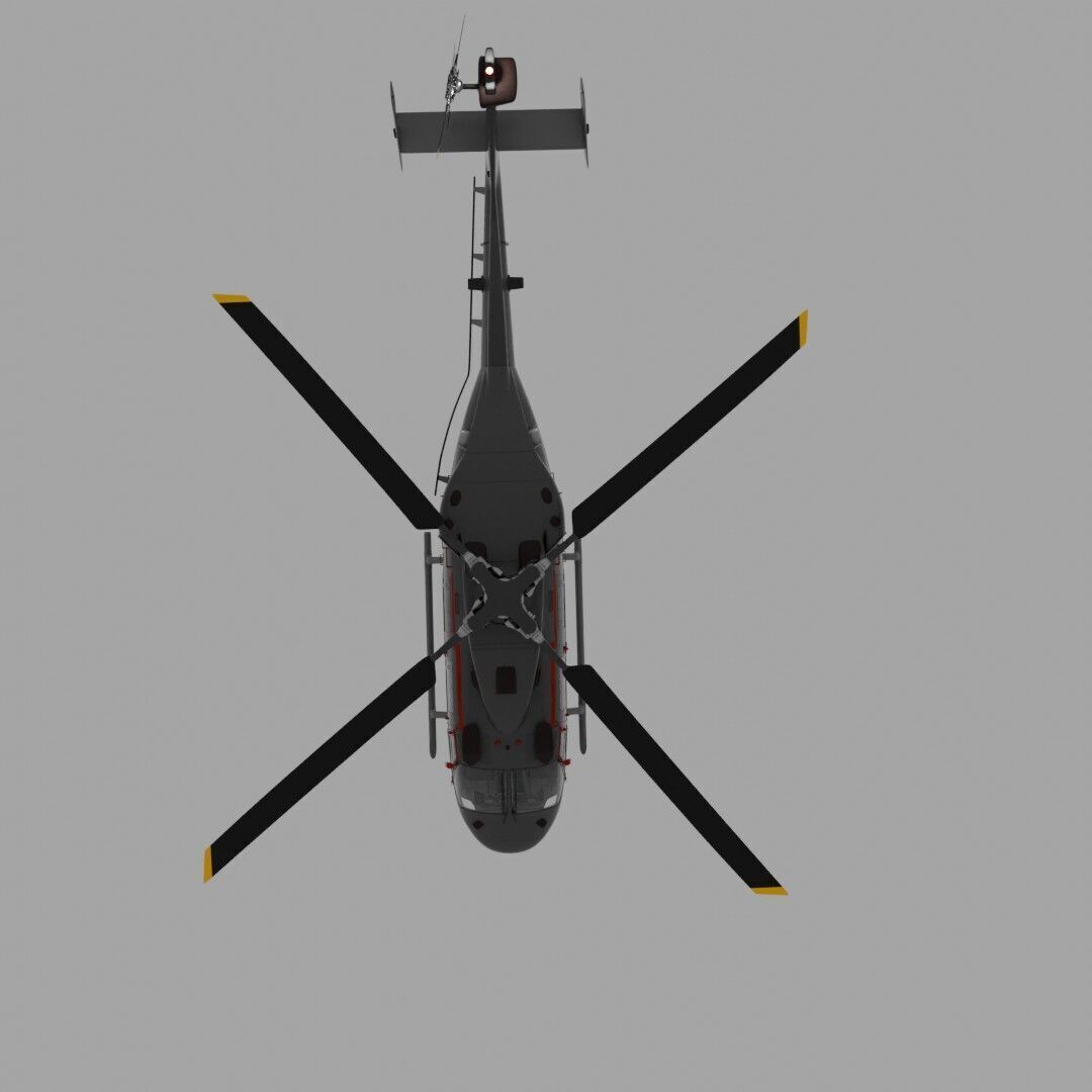ALH Helicopter Low-poly 3D model_2