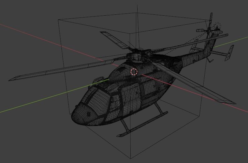 ALH Helicopter Low-poly 3D model_6