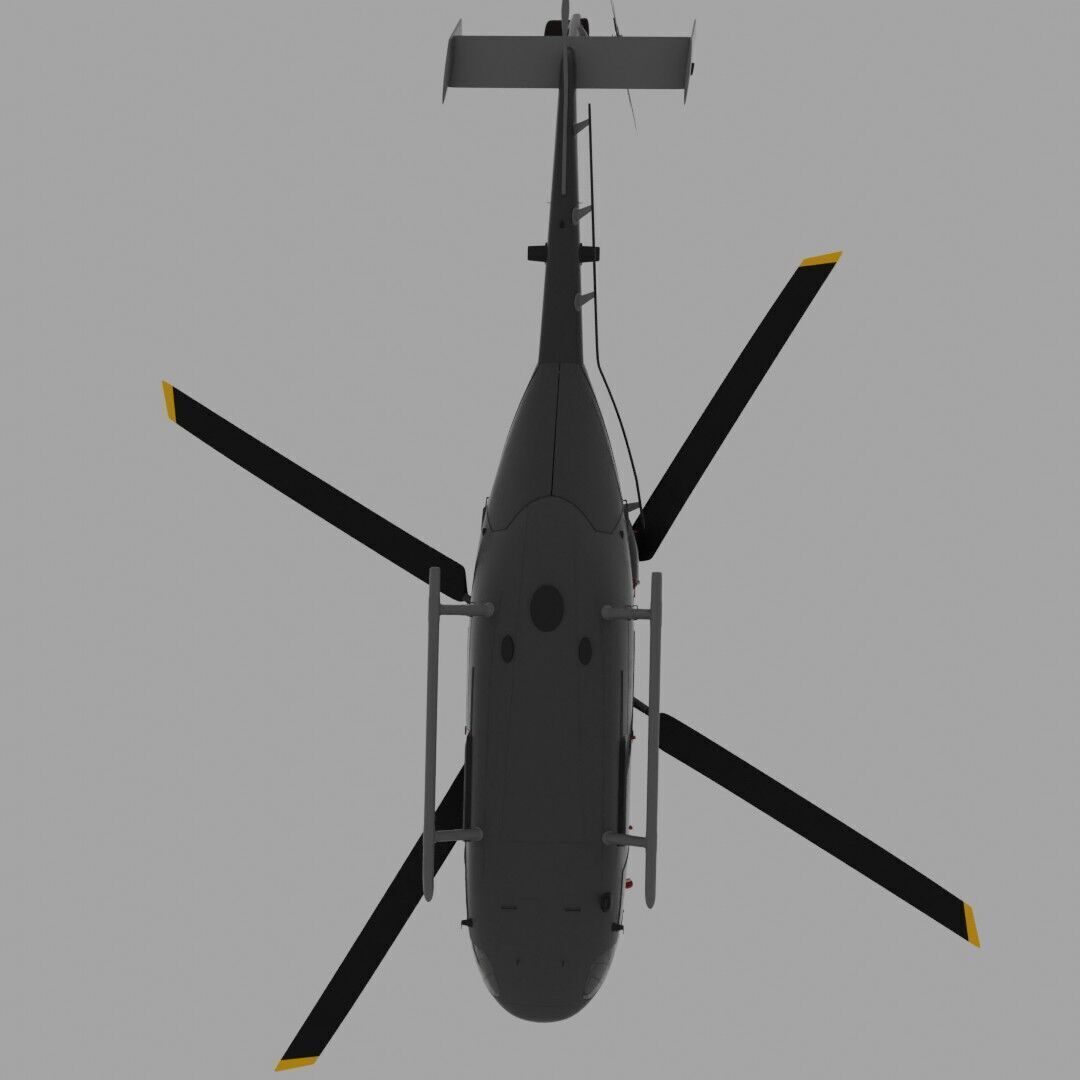 ALH Helicopter Low-poly 3D model_4