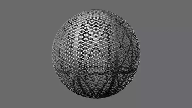 Diamond Pattern Metal Grate Seamless PBR Material