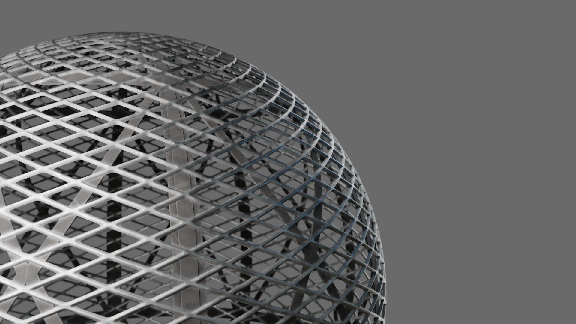 Diamond Pattern Metal Grate Seamless PBR Material Texture_5