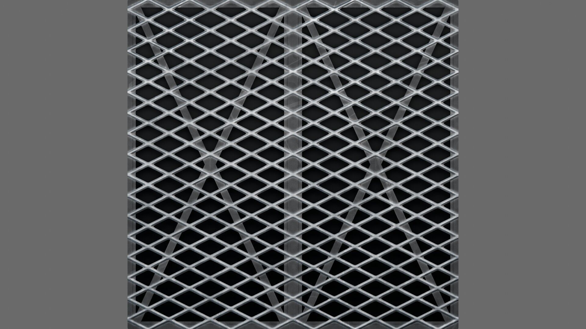 Diamond Pattern Metal Grate Seamless PBR Material Texture_4