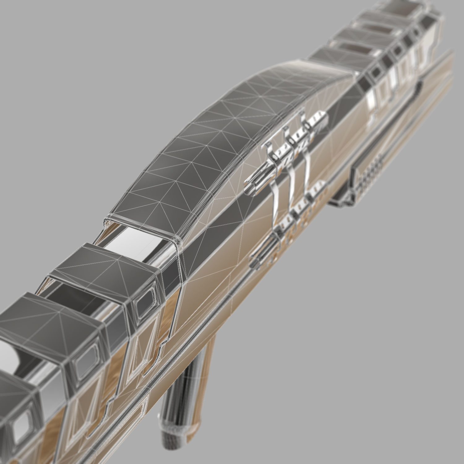 Sci-Fi Shotgun 3D model_17