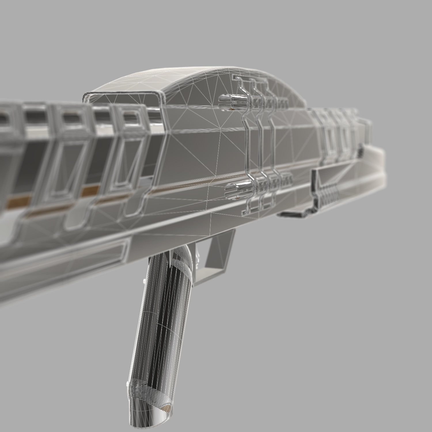 Sci-Fi Shotgun 3D model_16