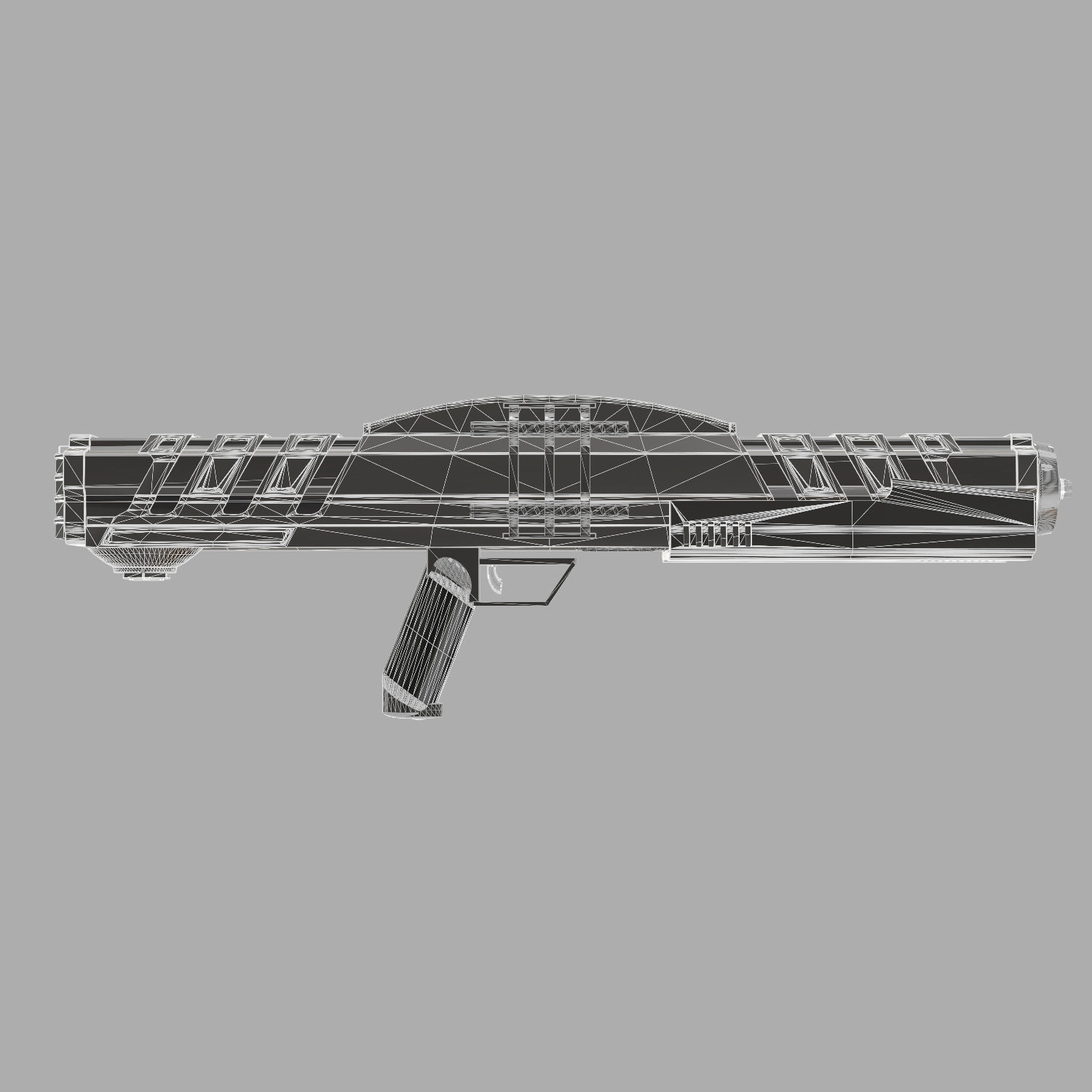 Sci-Fi Shotgun 3D model_11