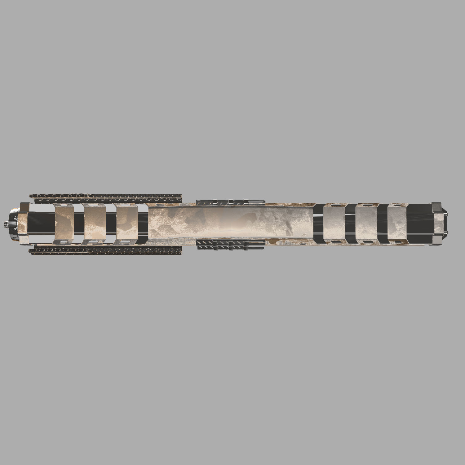 Sci-Fi Shotgun 3D model_8