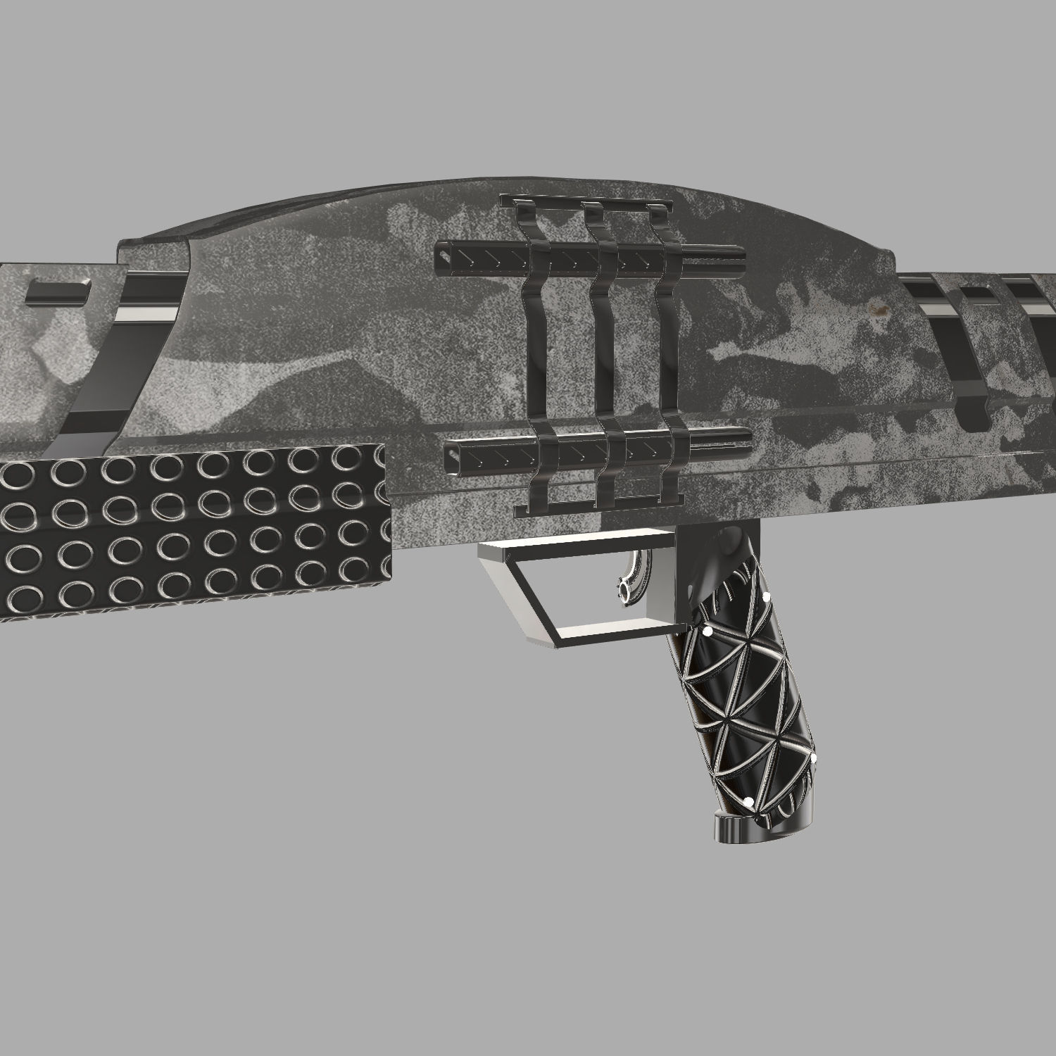 Sci-Fi Shotgun 3D model_3